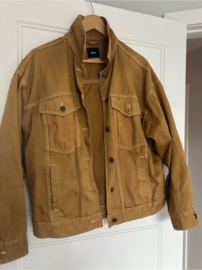 BDG Tan Canvas Trucker Jacket